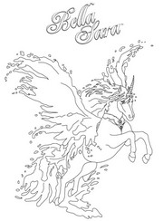 coloriage bella sara esrit du fleuve